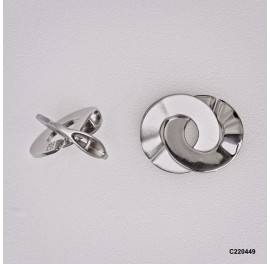 C220449, Handmade Round Interlocking Clasp Pearl Design Clasp 