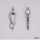 C220450, Set Open Clasp Hook Clasp Pearl Clasp Hook ~9x20mm
