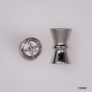 C220453, Magnetic Bow Tie Clasp Pearl Clasp Mix with Polished Sandblast design
