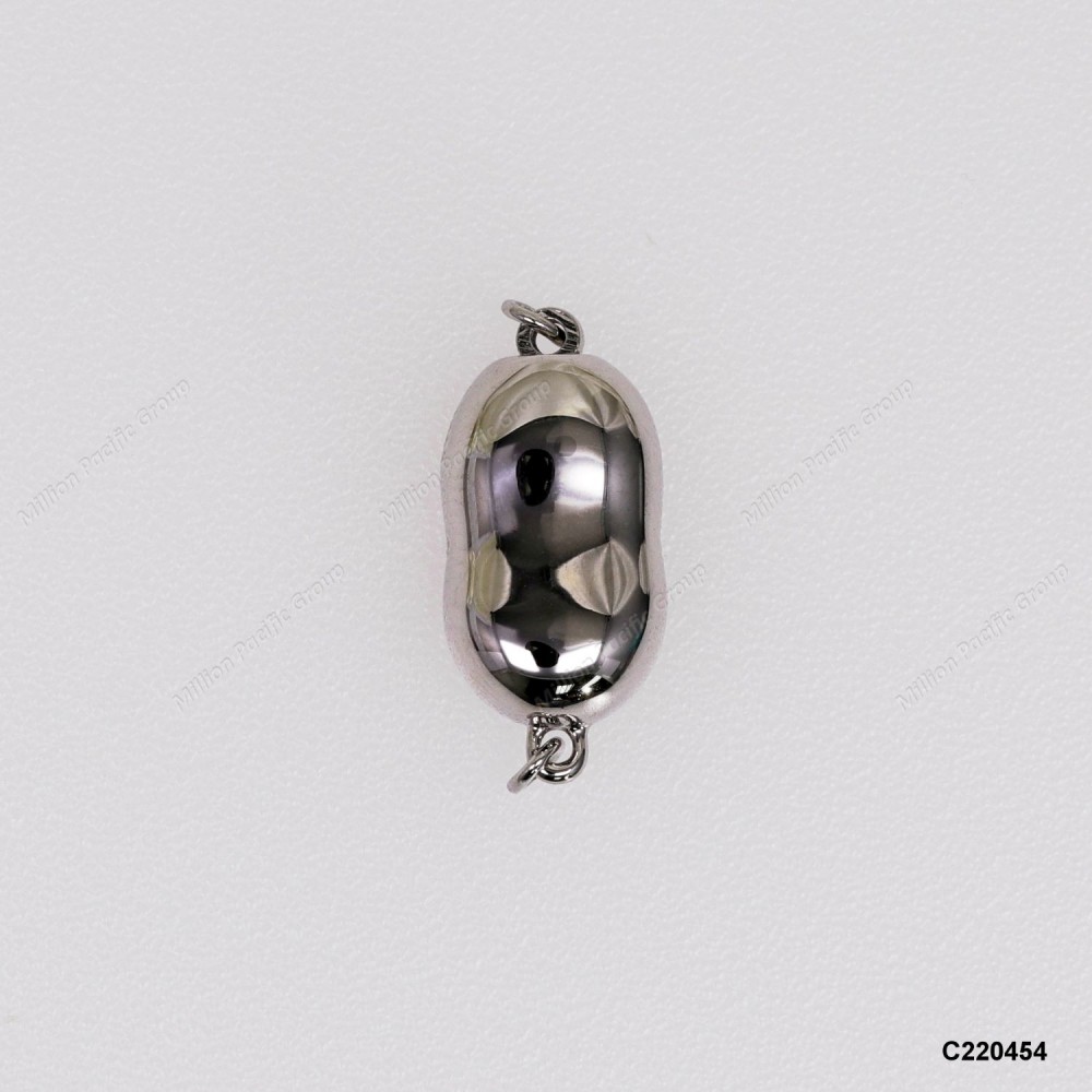 M048 [C220454], Bean Pin Clasp Pearl Clasp ~8.5x14mm
