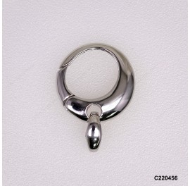 Handmade Casting Round Push-in open Hinged Triggerless Clasp 18mm