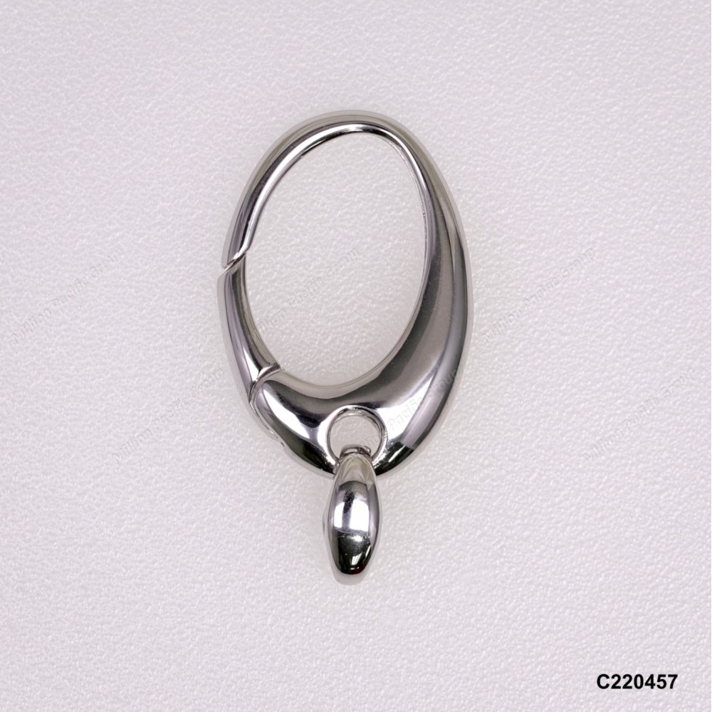 Handmade Casting Oval Push-in open Hinged Triggerless Clasp ~16.5x24mm