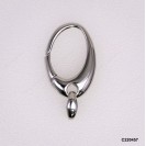 Handmade Casting Oval Push-in open Hinged Triggerless Clasp ~16.5x24mm