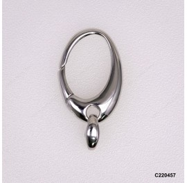 Handmade Casting Oval Push-in open Hinged Triggerless Clasp ~16.5x24mm