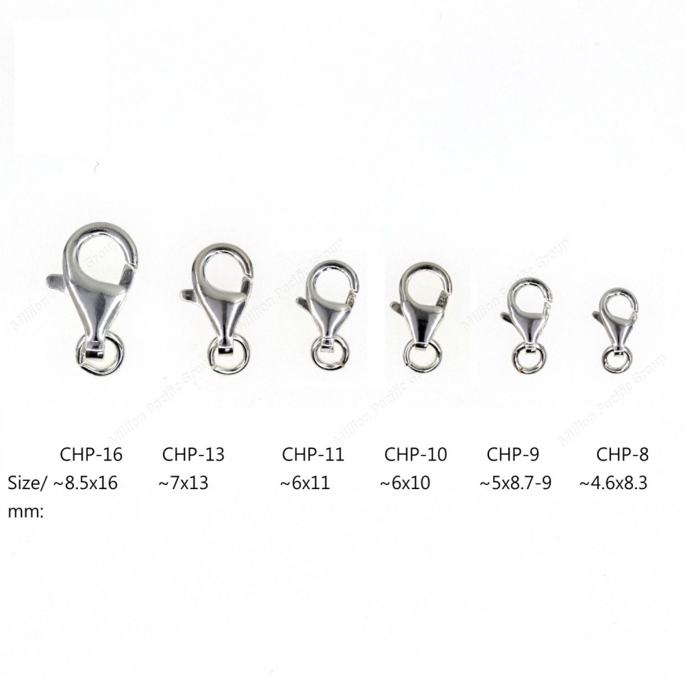 Trigger Clasp Pear Shape With Open Round Ring