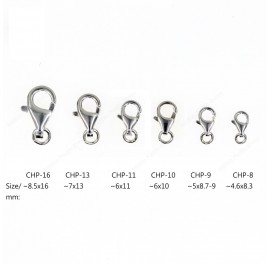 Trigger Clasp Pear Shape With Open Round Ring