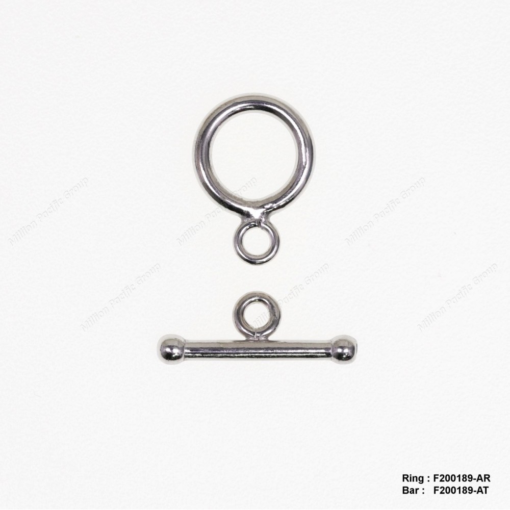 F200189, Casting Toggle Clasp T-BAR Clasp ~12.2mm