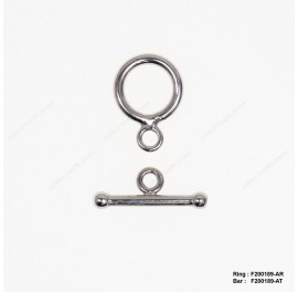 F200189, Casting Toggle Clasp T-BAR Clasp ~12.2mm