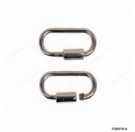 Sterling Silver Carabiner Screw clasp DIY Clasp