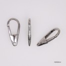 Casting Carabiner Push-in open Hinged Triggerless Pear Shape Clasp ~16x31.5mm