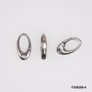 Microfusa Casting Push-in open Hinged Triggerless Oval Clasp ~10x17.6mm