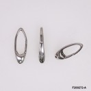 Microfusa Casting Push-in Open Hinged Triggerless Long Oval Clasp ~9x25.5