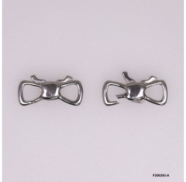 Microfusa Casting bow tie Trigger Clasp single open ~10.5x26mm