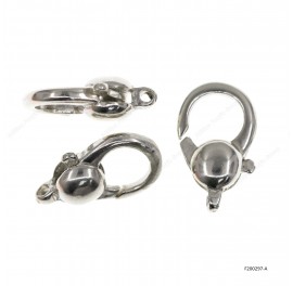 Both Round Casting Clasp with Fixed End Ring ~8.1x14.8mm