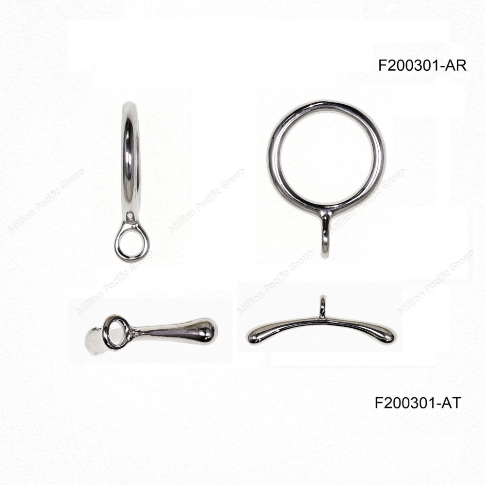 F200301, Casting Toggle Clasp T-BAR ~10mm