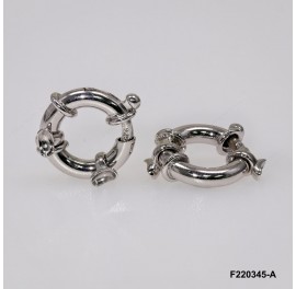 Bolt Ring Spring Ring with two Caps  ~3.5x16.6mm