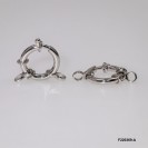 F220369, Bolt Ring Spring Ring with two Infinity Rings  ~3x18.6mm