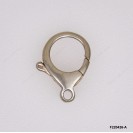 Italian Handmade Casting Trigger Clasp with fixed Round End Ring ~14x21mm