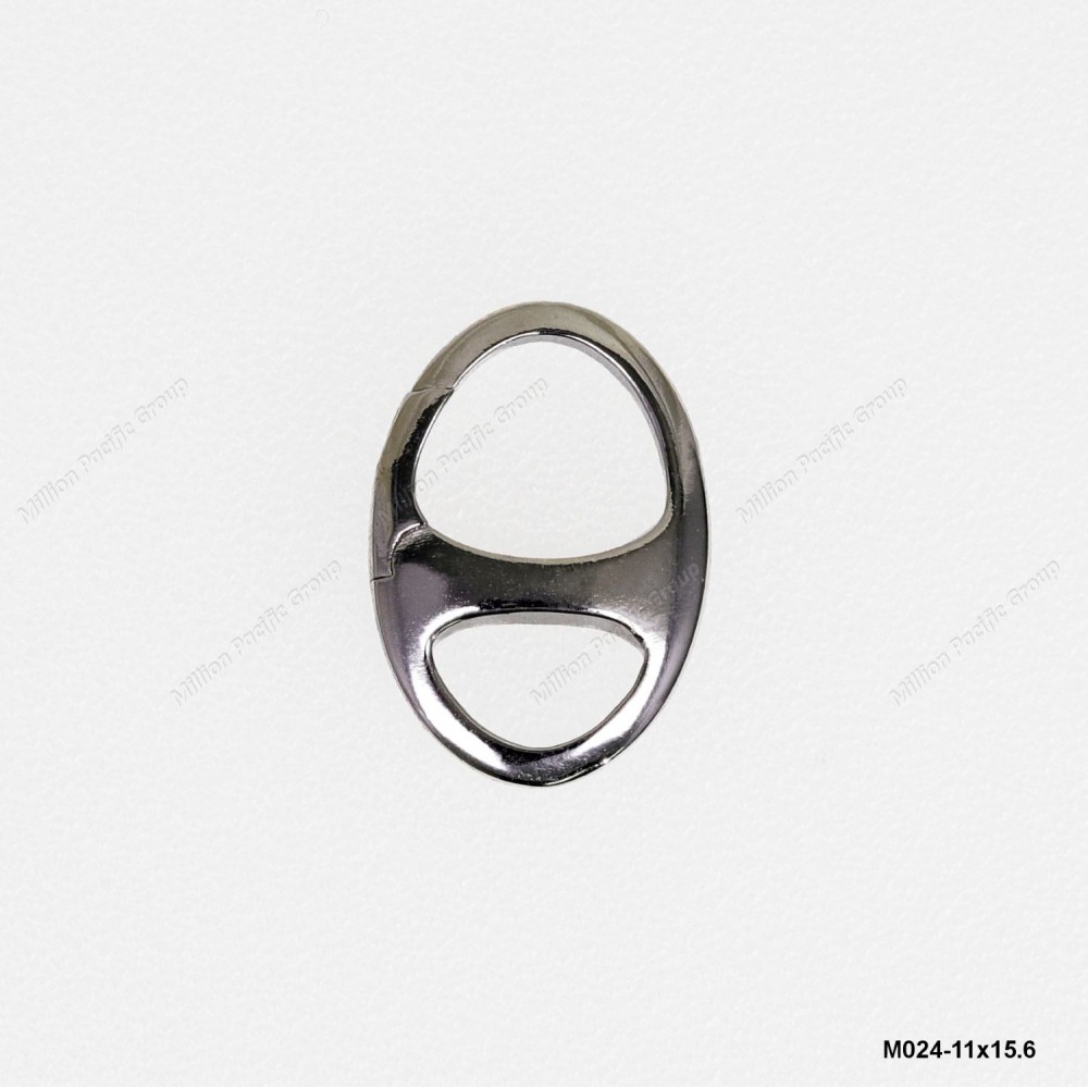 M024, Handmade Casting Oval Push-in open Hinged Triggerless Clasp