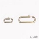 M026, Rectangle shape round wire Spring Scroll Casting Clasp