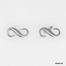 M029, Casting Infinity Clasp two side open Small ~6.3x14.3mm