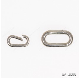 M031, Casting Rectangle Push-in open Hinged Triggerless Clasp