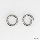 M033, Handmade Round Push-in Open Hinged Triggerless Clasp OD~12mm
