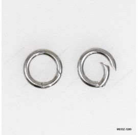 M033, Handmade Round Push-in Open Hinged Triggerless Clasp OD~12mm