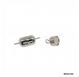 M052H, Magnetic Barrel Clasp with closed round ring Pearl Clasp 6.8x12mm