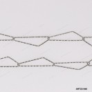 Triangle shape diamound cut Big Design chain