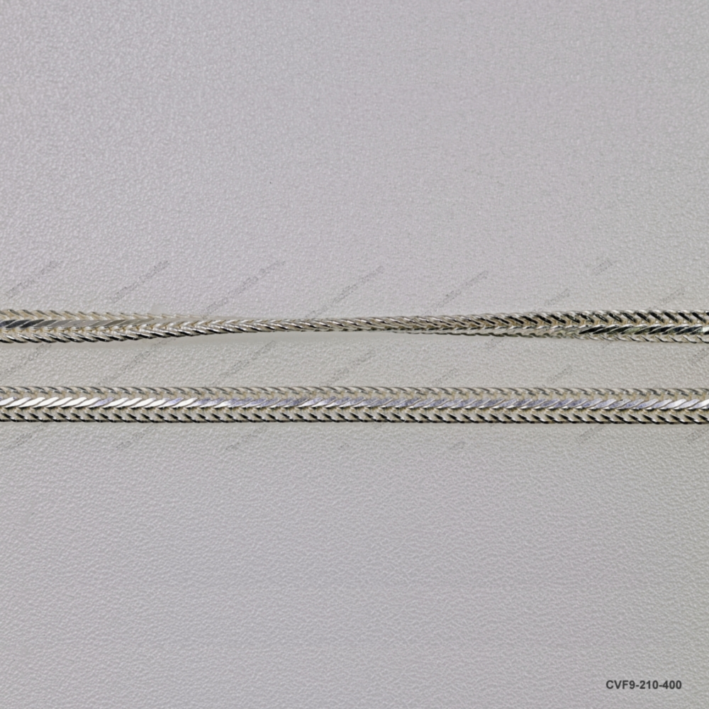 CVF9-210, Flat Oval Foxtail Chain width ~4mm
