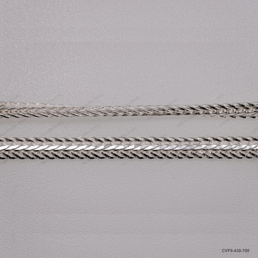 CVF9-430, Flat Oval Foxtail Chain width ~7mm