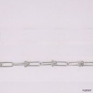 Round wire U Cable chain with Round Beads End