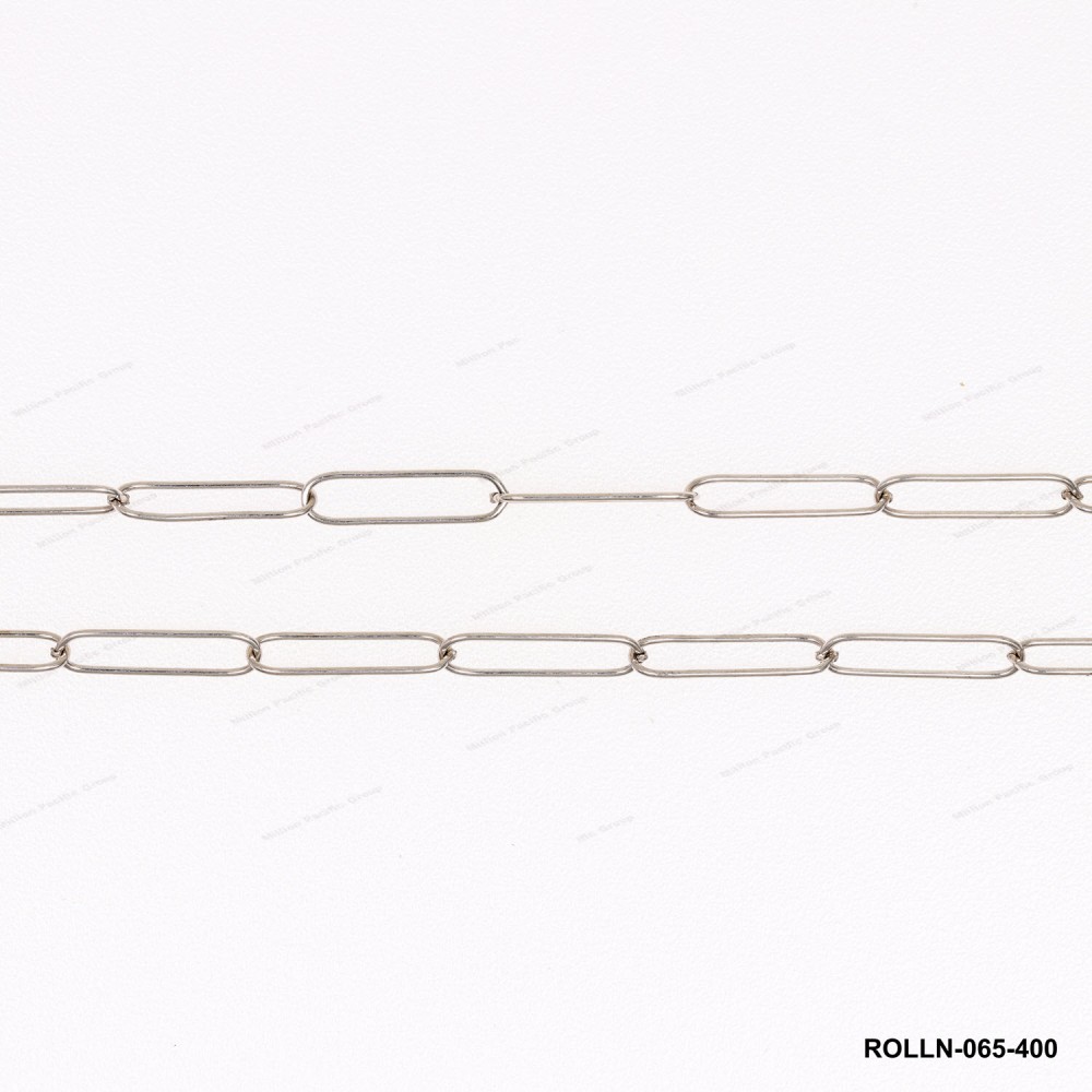 Paper Clip Round wire Long Link Chain Rectangle Rolo Anchor Cable Chain