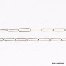 Paper Clip Round wire Long Link Chain Rectangle Rolo Anchor Cable Chain