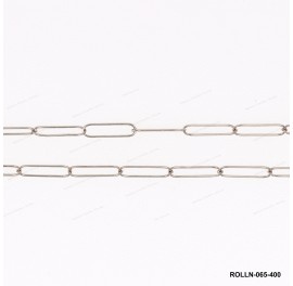 Paper Clip Round wire Long Link Chain Rectangle Rolo Anchor Cable Chain