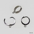 M014, Earring Hoop with Fix Ring OD~13.5mm