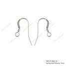 M017, Ear Wire Flat with coil Earring hook