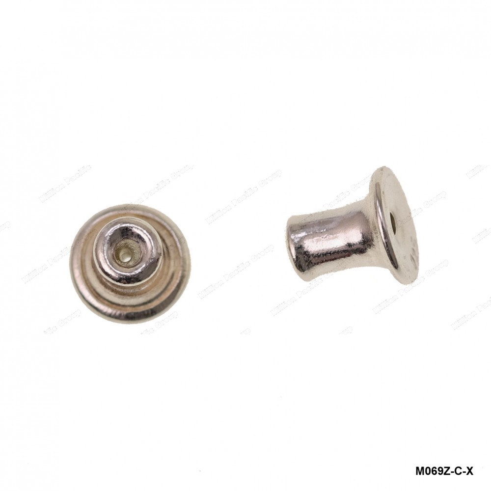 M069, Earring Nuts Backs Silicon inside, 6.1mm