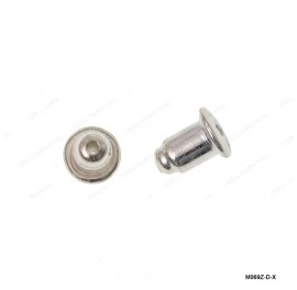 M069, Earring Nuts Backs Silicon inside, 4.3mm