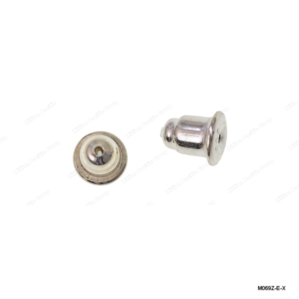 M069, Earring Nuts Backs Silicon inside, 5.4mm