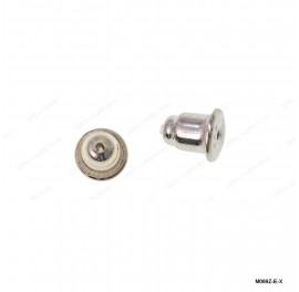 M069, Earring Nuts Backs Silicon inside, 5.4mm