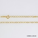 Long Curb middle caved 2 side Diamond Cut Extension Necklace