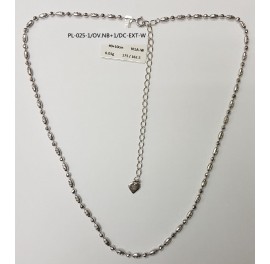 PLOVNB-ROD, Bead Oval Wave Cut 1+1 Chain 2.5mm