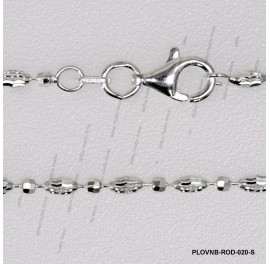 Oval Bead Wave Cut and Round 8DC Alternating Chain