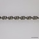 PLOVTY, Bead Oval Swirl Cut Chain