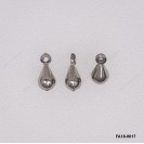 Stamped Drop Chain Tag Charm Pendant ~4.3x9.5mm