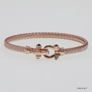F00414, Italian Flat 5mm Chain Design Bangle