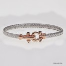 F00414, Italian Flat 5mm Chain Design Bangle