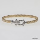 F00414, Italian Flat 5mm Chain Design Bangle